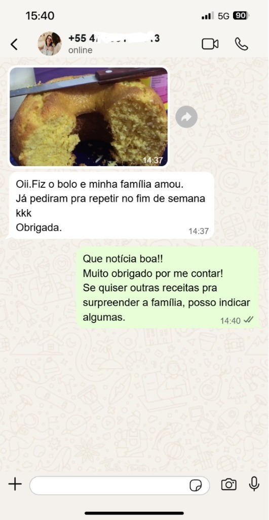 Prova Social - Bolo de Laranja