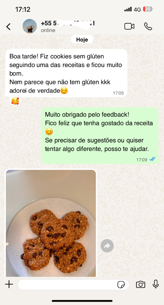 Prova Social - Cookies sem Glúten